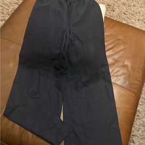 Aritzia Navy Elastic Waist Pants